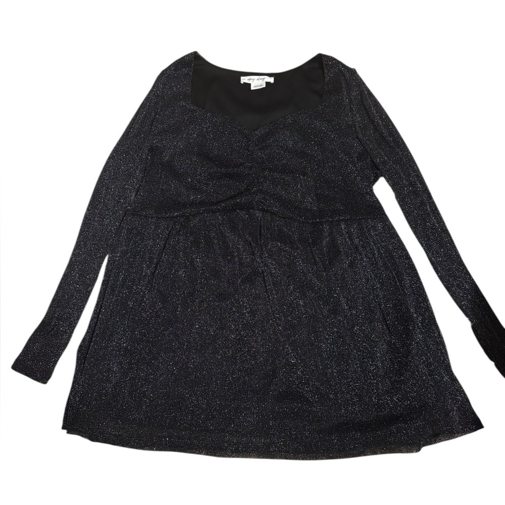 Elegant Black Glitter Blouse